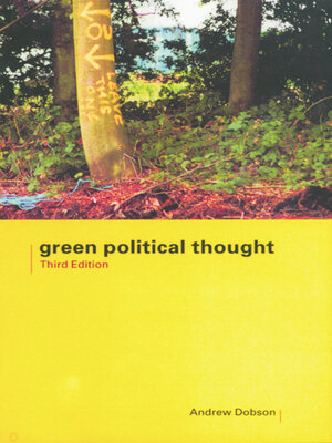 cover image of Green Political Thought